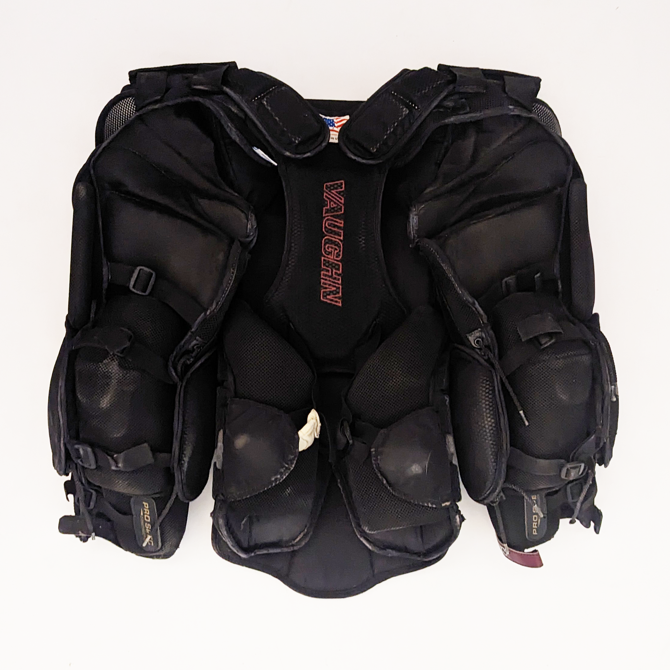 Vaughn SLR2 Pro Carbon – Plastron de gardien de but Pro d'occasion (noir/marron)